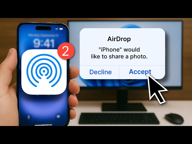 Airdrop from iPhone to PC [FREE & EASY]