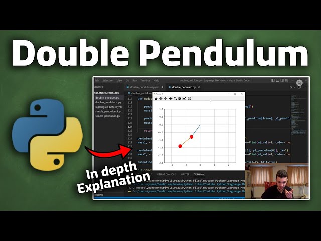 Double Pendulum Simulation in Python! || Simulating Physics with Python