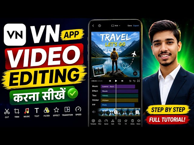 How to edit with VN App | How to edit videos with VN | VN video editor