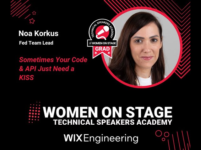 Sometimes Your Code & API Just Need a KISS - Noa Korkus
