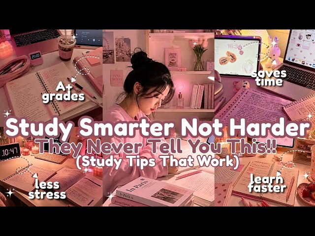 How to Study SMARTER, Not Harder 📚 | Back-to-School Study Tips That Actually Work!!