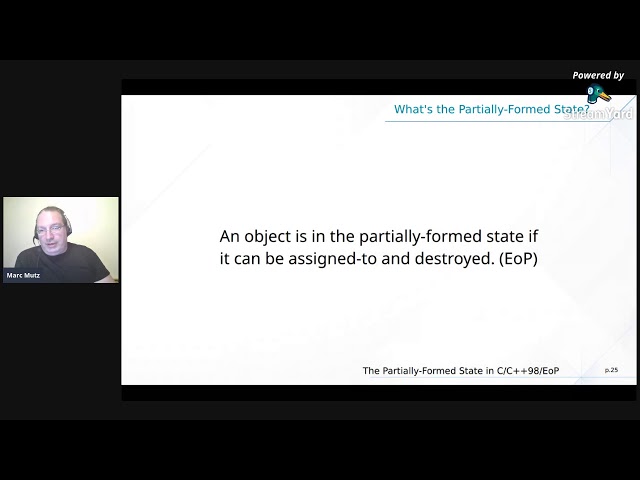 [MUC++] Marc Mutz - Partially-Formed Objects For Fun And Profit (Virtual)
