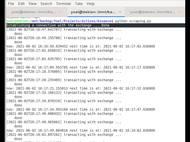 Python Data Scraping Binance Crypto Trading