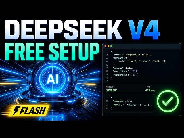 How to Get DeepSeek V4 Flash API FREE (B.AI Tutorial)