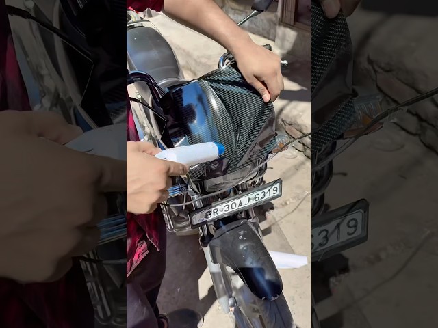 Wrapping 5d Carbon‼️Splendor plus #shorts