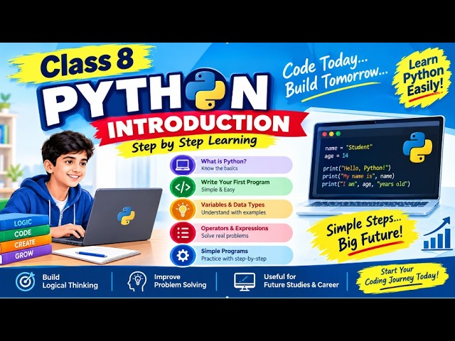 Class 8 Python Introduction in Bengali | Python Programming for Beginners | কম্পিউটার শিক্ষা