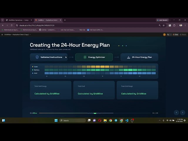 AI Meets Smart Grid: LLM-Assisted Microgrid Dispatch & HiGHS LP Optimizer (GridWise Demo)