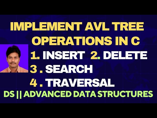 C Program to Implement AVL Tree || AVL Tree Operations in C || AVL Tree Program || AVL Tree