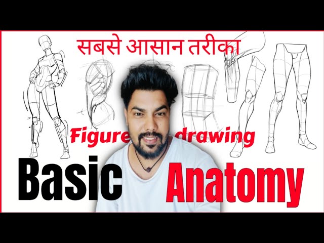 Basic anatomy drawing || step by step figure drawing tutorial for beginners ||