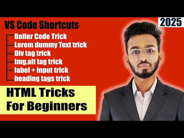 HTML Tricks | VS Code Shortcuts | Coding Tips for Beginners