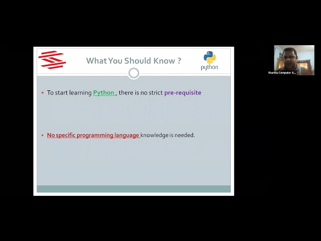 Lecture 1 Python By Sachin Sir