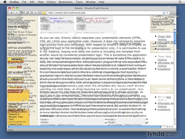 PHP Tutorial   Advanced   14 03  Using the Smarty PHP templating engine