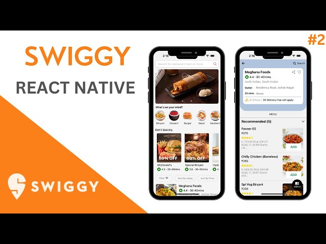 🔴 Let's build a swiggy application (Frontend) with React Native | HomeScreen