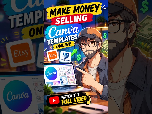 How to Make Money Selling Canva Templates Online ($$$)