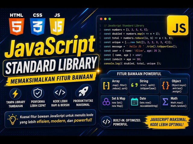 🔴JavaScript Standard Library: Memaksimalkan Fitur Bawaan