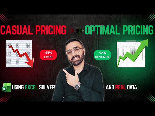 Stop Guessing Prices! Learn Pricing Optimization & Revenue Maximization (Excel Solver Tutorial)