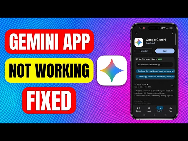 Google Gemini App Crashing & Not Working on Android Phone — Problem Solved