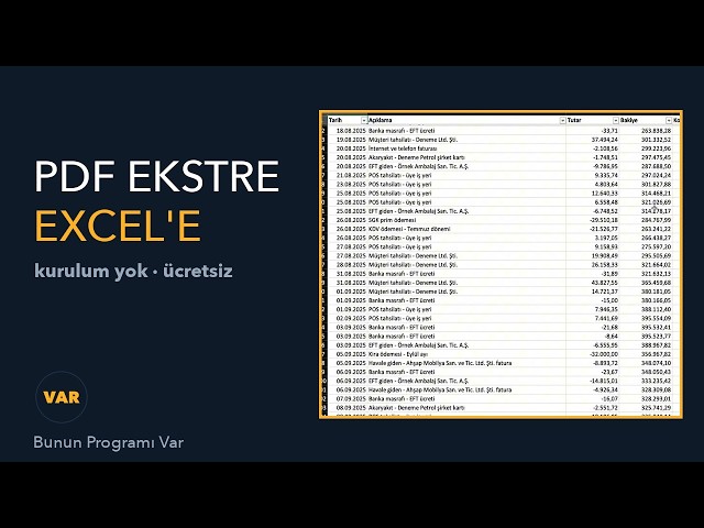 I Made a Program That Converts Bank Statements to Excel — Free, No Installation Required