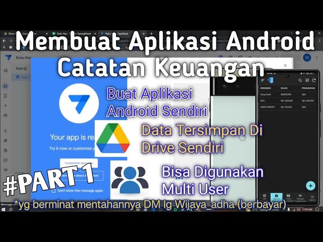 Membuat Aplikasi Android Sendiri | Aplikasi Finansial  | Aplikasi Keuangan | Part 1