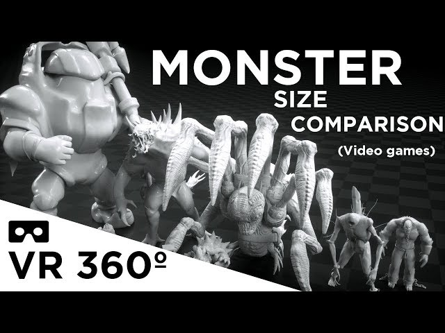 Video game MONSTERS in perspective | VR 360