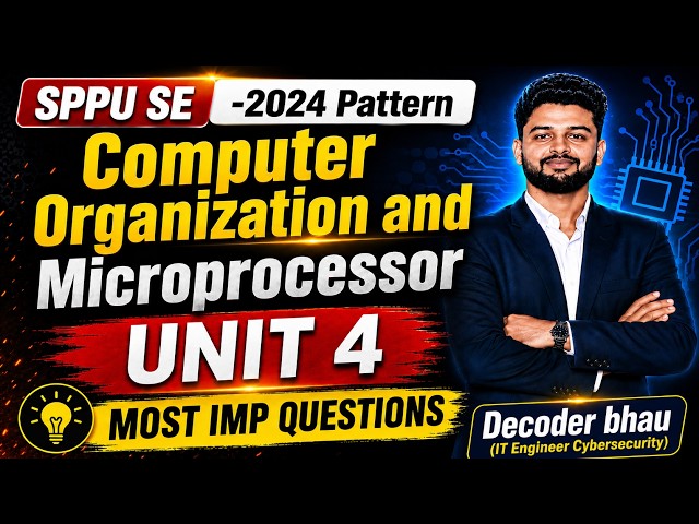 SPPU SE COM Unit 4 | Memory Organization & Interrupts |  #sppu2024pattern #microprocessor #sppuexam
