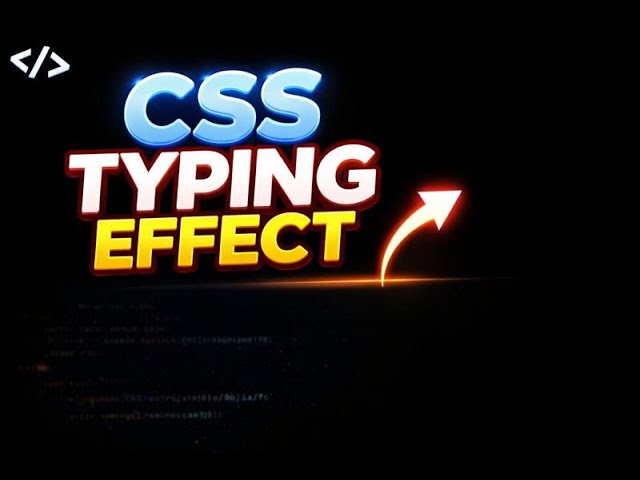 I Made Text Type Itself Using ONLY CSS!