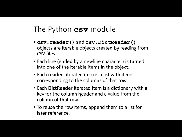 022c Using the csv.reader() object
