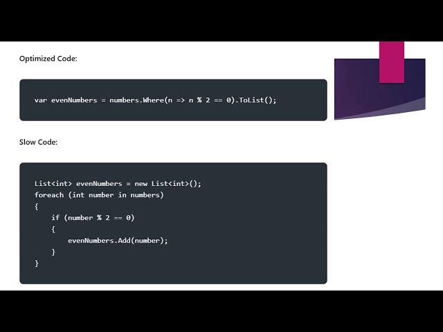 5 C# Code Optimization Techniques You Must Know!