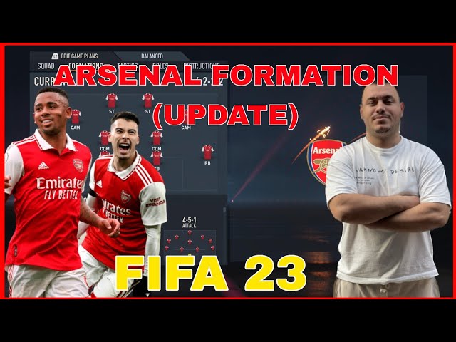 ARSENAL (UPDATE) - BEST FORMATION, CUSTOM TACTICS & PLAYER INSTRUCTIONS! FIFA 23