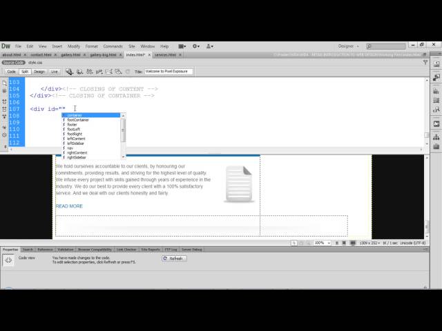 Web Design Practical Training Course