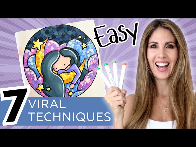 Showing you the Easiest coloring Techniques to create AMAZING pages!
