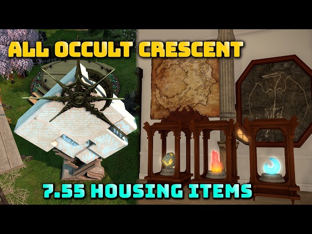 FFXIV: All New Housing Items Patch 7.55 Occult Crescent North Horn