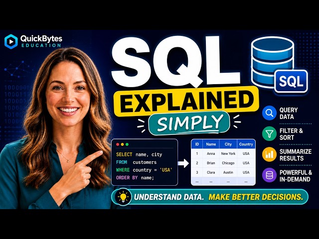 SQL Explained Simply | SQL for Data Science Beginners