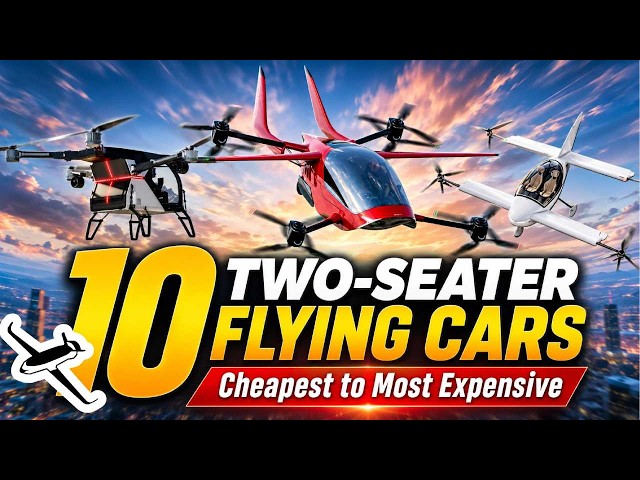 Top 10 Two-Seater eVTOL Aircraft: Price revealed