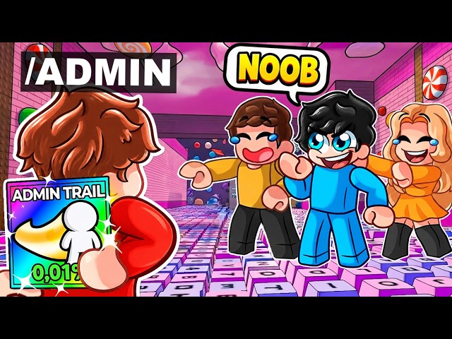 I Pretended to be a NOOB, Then Used ADMIN in Roblox Keyboard Escape!