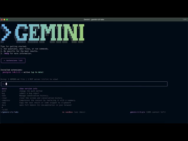 How to Query Your PostgreSQL Database with Gemini CLI