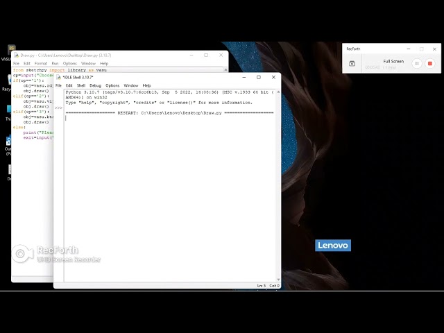 Sketchpy library Using Draw RDJ , Vj , BTS in python.