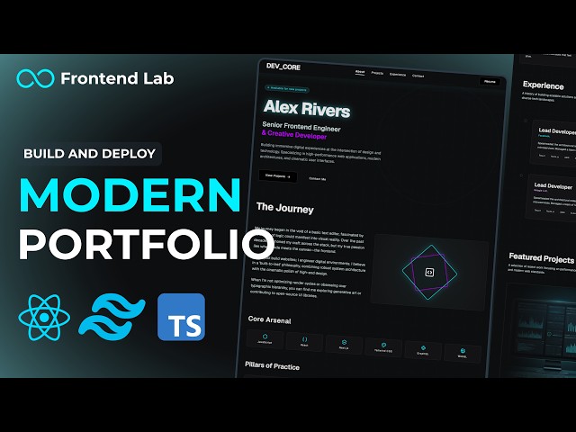 Build and Deploy a Modern Personal Portfolio with React, Tailwind CSS and Framer Motion