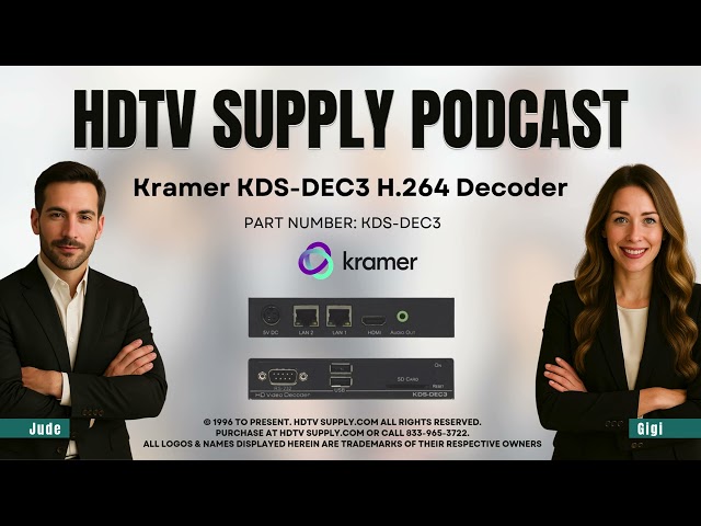 Kramer KDS-DEC3 H.264 Decoder