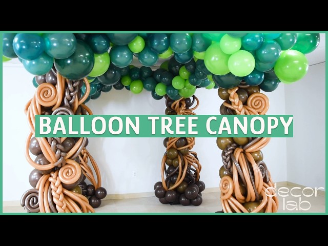 DIY Balloon Trees & Forest Canopy for Parties | Easy Balloon Decor Tutorial