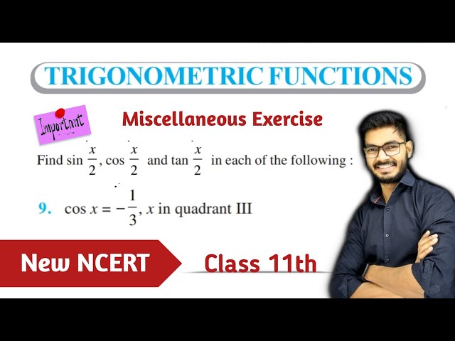 Question 9 of Miscellaneous Exercise Trigonometric Functions Class 11th Math || NCERT New NCERT