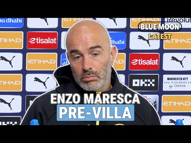 Enzo Maresca on Walker tattoo, Foden, Cherki and Haaland fitness | Aston Villa v Manchester City