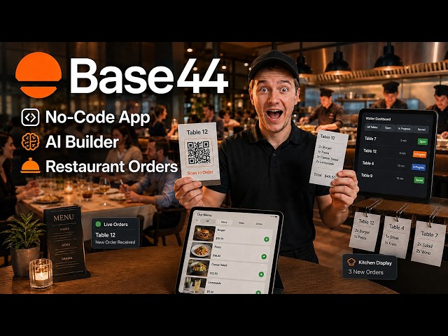 Base44 – Building a Restaurant Ordering App Without Coding