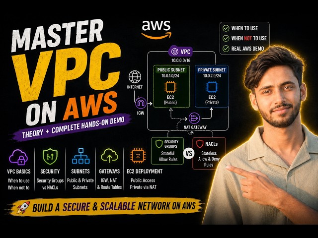 AWS VPC Explained & Hands-On: Subnets, NAT Gateway, IGW, Security Groups & NACLs