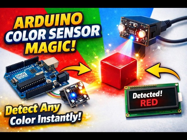 Detect Any Color Instantly with Arduino & TCS3200! 🔴🟢🔵