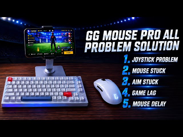 GG Mouse Pro 3.0 All Problems Fix 🔥 Joystick, Aim Stuck, Mouse Stuck, Lag Solution