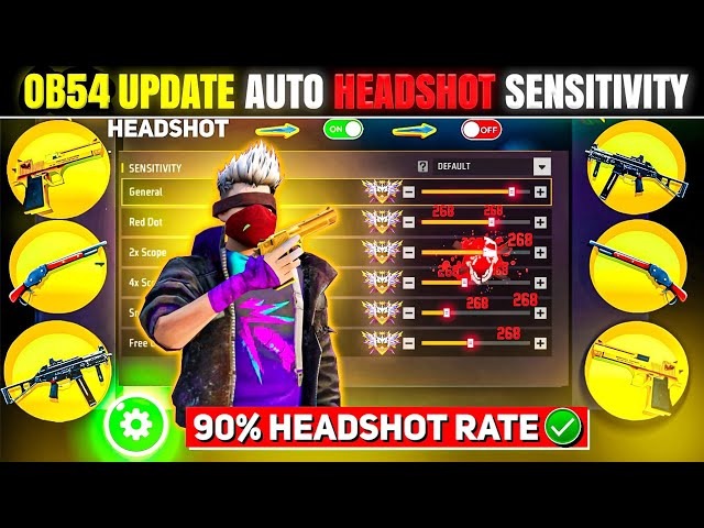 Free Fire Auto Headshot Trick 2026 Sensitivity | 2gb, 4gb, 6gb Ram Headshot Sensitivity Setting