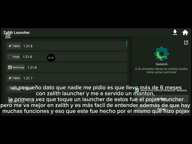 ¡como instalar forge correctamente y con mods En zalith launcher! |tutorial