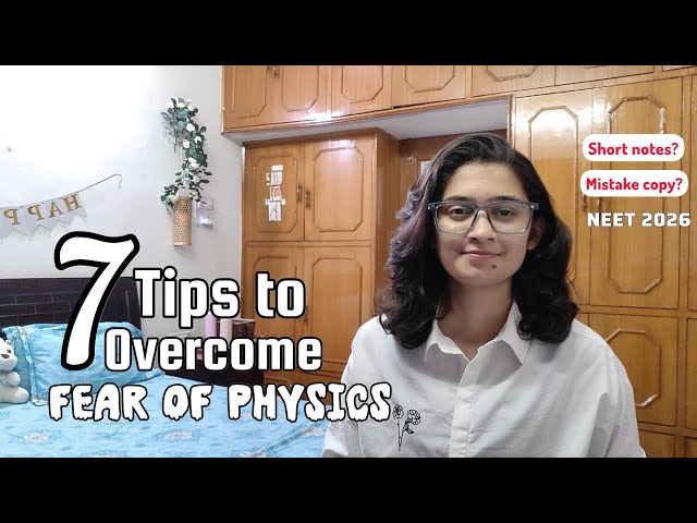 Struggling with PHYSICS?😥💔 | How I turned my fear into my strength | NEET 2026 hard?🤔