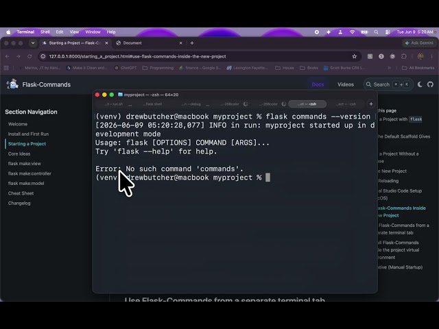 Flask Commands   Part 14   Using Flask Commands Inside the New Project